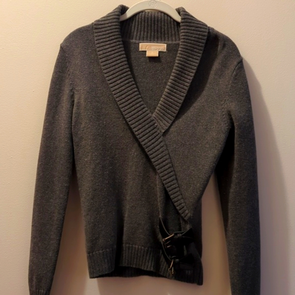 Michael Kors Wool Cotton Grey Sweater